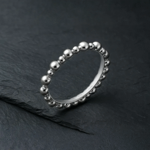 Bague Perles Alternées