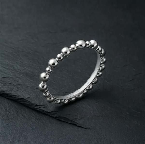 Bague Perles Alternées