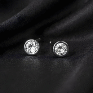 Puces avec Oxyde serti clos 3mm