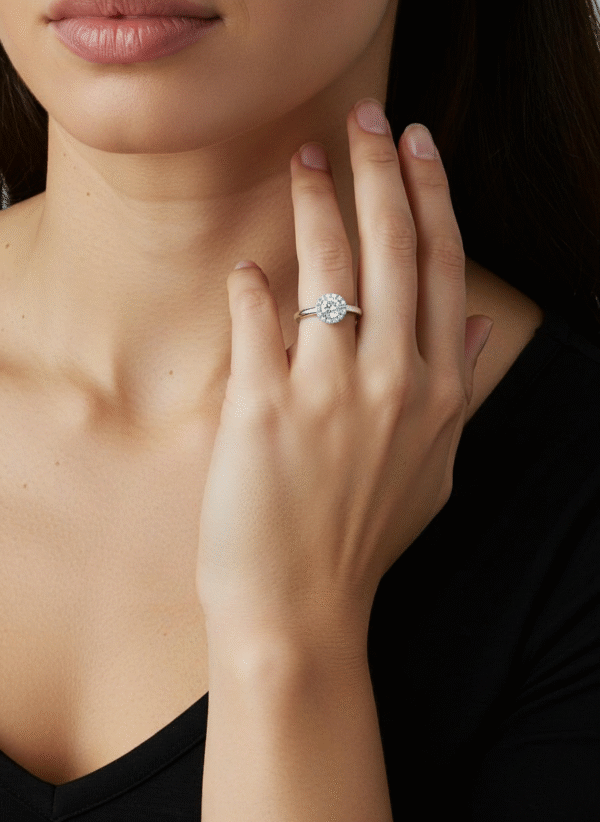 Bague Argent 925 avec Oxyde Fleur