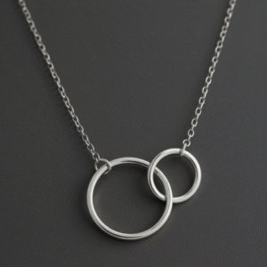Collier Argent 2 cercles