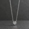 Collier argent et Oxyde Clos 3 mm